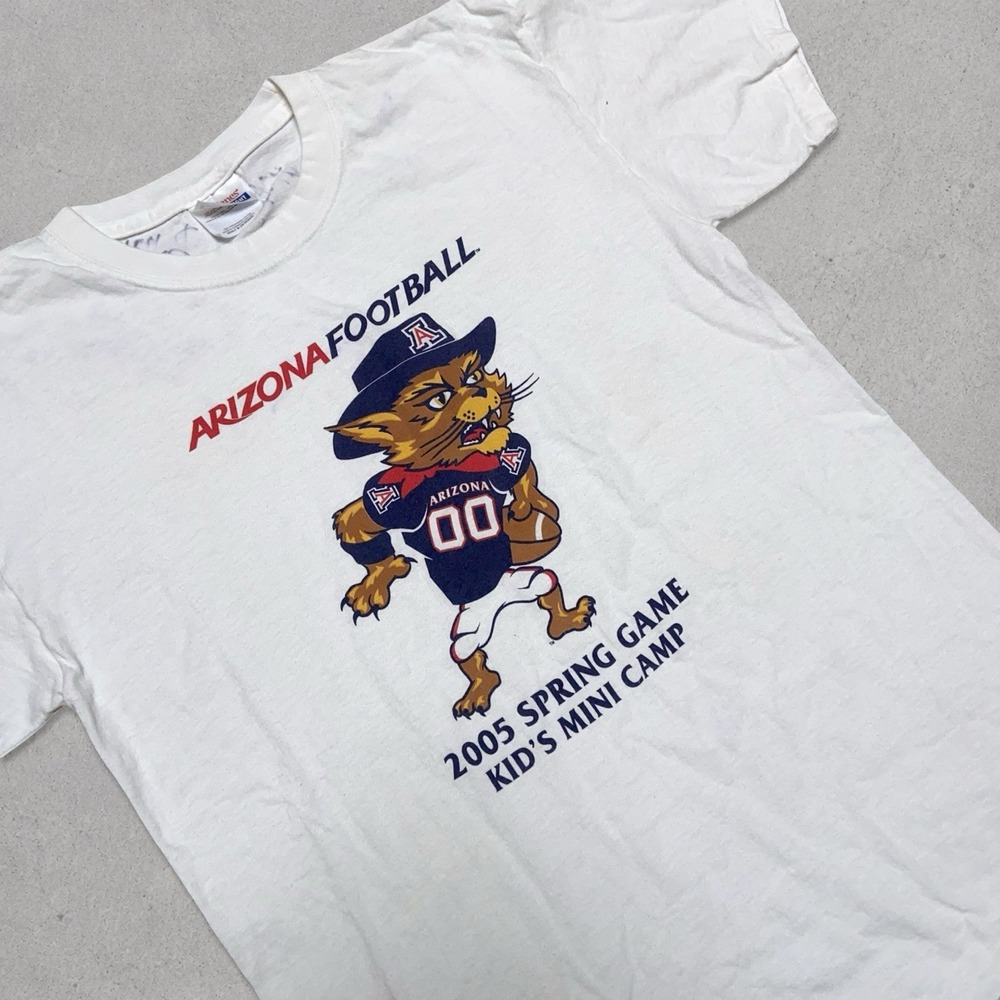 Vintage Arizona Wildcats Football 2005 Spring Game T Shirt Signed Size M - Picture 3 of 7